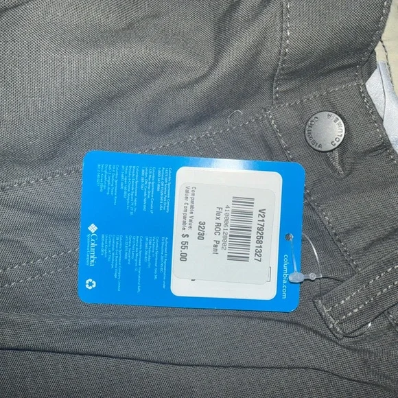 NWT Columbia Men's Flex ROC Pant - 32/30 38/30 Gray - Picture 10 of 11